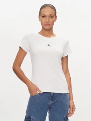 Zdjęcie produktu Calvin Klein Jeans T-Shirt J20J223358 Biały Slim Fit