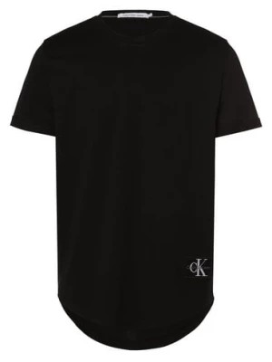 Zdjęcie produktu Calvin Klein Jeans T-shirt męski Mężczyźni Bawełna czarny jednolity,