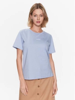 Zdjęcie produktu Calvin Klein Jeans T-Shirt Micro Logo K20K205454 Błękitny Regular Fit