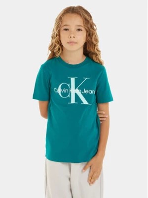 Zdjęcie produktu Calvin Klein Jeans T-Shirt Monogram IU0IU00460 Zielony Regular Fit