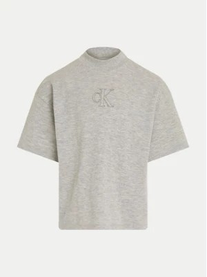 Zdjęcie produktu Calvin Klein Jeans T-Shirt Stitch Monogram IG0IG02537 Szary Regular Fit