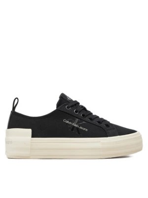 Zdjęcie produktu Calvin Klein Jeans Tenisówki Bold Vulc Flatf Low Lace Mix Mtl YW0YW01465 Czarny