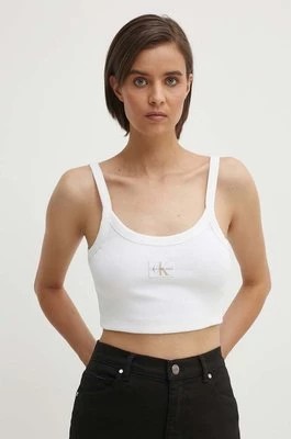 Zdjęcie produktu Calvin Klein Jeans top damski kolor biały J20J223558