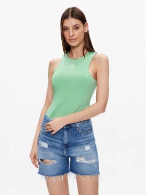 Zdjęcie produktu Calvin Klein Jeans Top J20J220765 Zielony Regular Fit