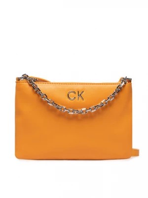 Zdjęcie produktu Calvin Klein Jeans Torebka Re Lock Ew Crossbody W Chain K60K609115 Pomarańczowy