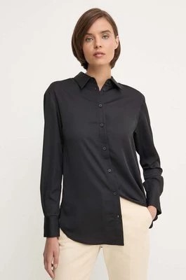 Zdjęcie produktu Calvin Klein koszula damska kolor czarny regular z kołnierzykiem klasycznym K20K207584