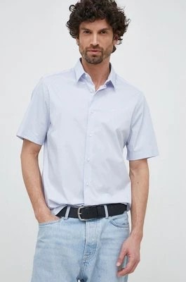 Zdjęcie produktu Calvin Klein koszula męska kolor niebieski regular z kołnierzykiem klasycznym