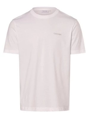 Zdjęcie produktu Calvin Klein Koszulka męska Mężczyźni Bawełna biały nadruk,