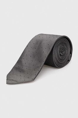 Zdjęcie produktu Calvin Klein krawat jedwabny kolor szary