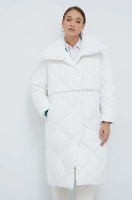 Zdjęcie produktu Calvin Klein kurtka puchowa damska kolor biały zimowa oversize