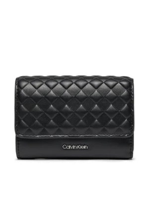 Zdjęcie produktu Calvin Klein Mały Portfel Damski Calvin Mini Quilt Small Trifold K60K611896 Czarny