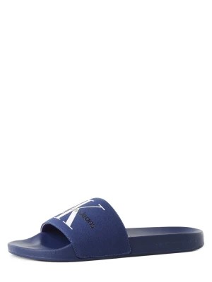 Zdjęcie produktu Calvin Klein Męskie pantofle kąpielowe Mężczyźni Sztuczne włókno niebieski nadruk,