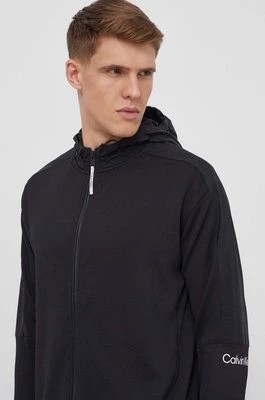 Zdjęcie produktu Calvin Klein Performance bluza treningowa kolor czarny z kapturem gładka