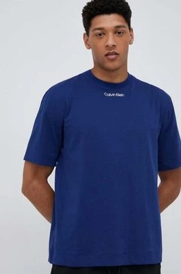 Zdjęcie produktu Calvin Klein Performance t-shirt treningowy CK Athletic kolor granatowy gładki