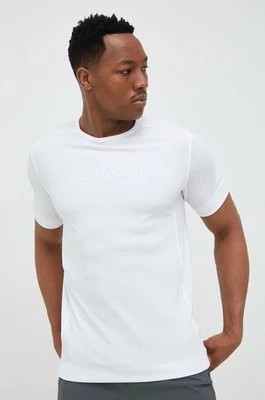 Zdjęcie produktu Calvin Klein Performance t-shirt treningowy Essentials kolor biały z nadrukiem