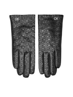 Zdjęcie produktu Calvin Klein Rękawiczki Damskie Re-Lock Emb/Deb Leather Gloves K60K611165 Czarny