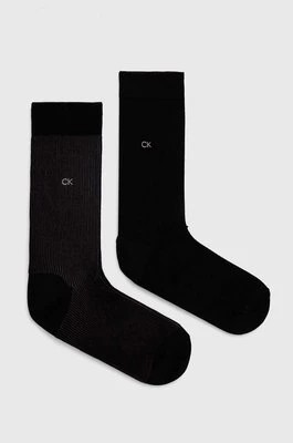 Zdjęcie produktu Calvin Klein skarpetki 2-pack męskie kolor czarny