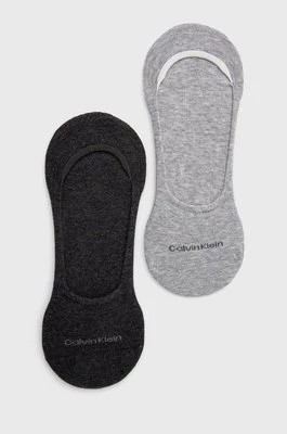 Zdjęcie produktu Calvin Klein skarpetki (2-pack) męskie kolor szary 701218708