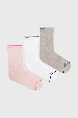 Zdjęcie produktu Calvin Klein skarpetki (3-pack) damskie kolor różowy 701218766