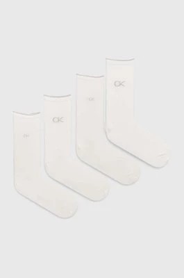 Zdjęcie produktu Calvin Klein skarpetki 4-pack damskie kolor biały 701229671