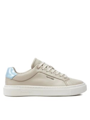 Zdjęcie produktu Calvin Klein Sneakersy Cupsole Lace Up W/Ml Lth HW0HW02119 Beżowy