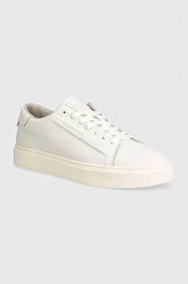 Zdjęcie produktu Calvin Klein sneakersy skórzane HM0HM01516 kolor biały LOW TOP LACE UP LTH