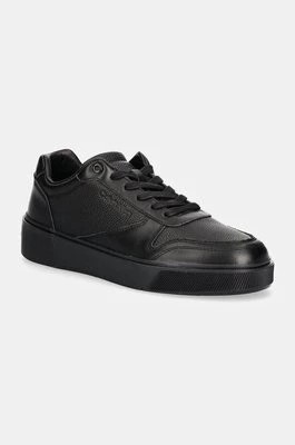 Zdjęcie produktu Calvin Klein sneakersy skórzane LOW TOP LACE UP BSKT LTH kolor czarny HM0HM01624