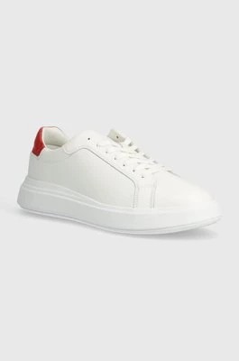 Zdjęcie produktu Calvin Klein sneakersy skórzane LOW TOP LACE UP LTH kolor biały HM0HM01016