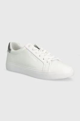 Zdjęcie produktu Calvin Klein sneakersy skórzane VULCANIZED LACE UP LTH kolor biały HW0HW02134