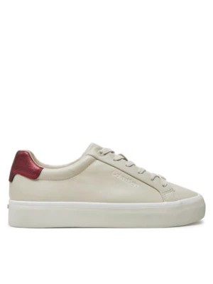 Zdjęcie produktu Calvin Klein Sneakersy Vulc Lace Up Saff Fox W/Met Bt HW0HW02104 Beżowy