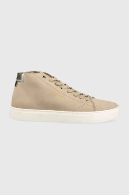 Zdjęcie produktu Calvin Klein sneakersy zamszowe Cupsole Unlined High Top kolor beżowy