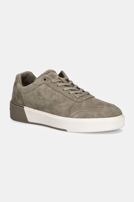 Zdjęcie produktu Calvin Klein sneakersy zamszowe LOW TOP LACE UP BSKT SUE kolor zielony HM0HM01591