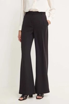 Zdjęcie produktu Calvin Klein spodnie damskie kolor czarny dzwony high waist K20K207155