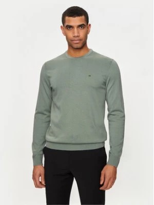 Zdjęcie produktu Calvin Klein Sweter K10K113549 Zielony Regular Fit