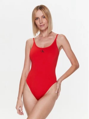 Zdjęcie produktu Calvin Klein Swimwear Strój kąpielowy Scoop Back KW0KW01997 Czerwony