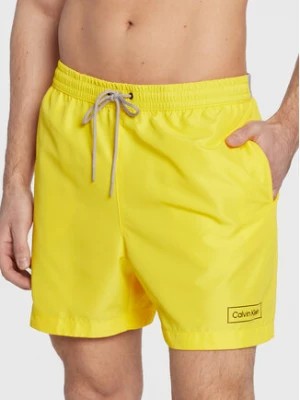 Zdjęcie produktu Calvin Klein Swimwear Szorty kąpielowe KM0KM00787 Żółty Regular Fit