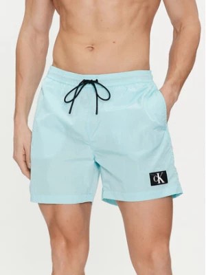 Zdjęcie produktu Calvin Klein Swimwear Szorty kąpielowe KM0KM00980 Niebieski Regular Fit