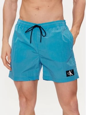 Zdjęcie produktu Calvin Klein Swimwear Szorty kąpielowe KM0KM00980 Niebieski Regular Fit