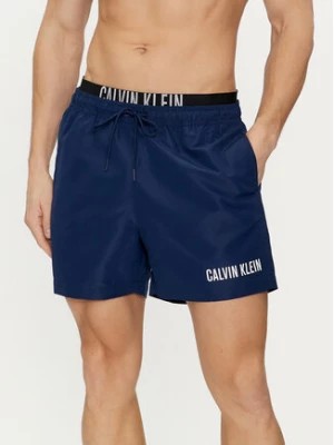 Zdjęcie produktu Calvin Klein Swimwear Szorty kąpielowe KM0KM00992 Granatowy Regular Fit