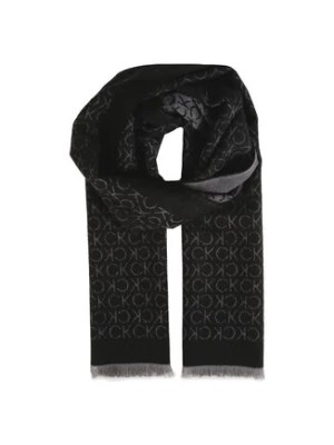 Zdjęcie produktu Calvin Klein Szal Monogram Woven Scarf 35x180 Czarny