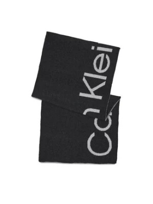 Zdjęcie produktu Calvin Klein Szalik Logo Reverso Tonal Scarf 40X180 K60K611117 Czarny