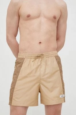 Zdjęcie produktu Calvin Klein szorty kąpielowe kolor beżowy