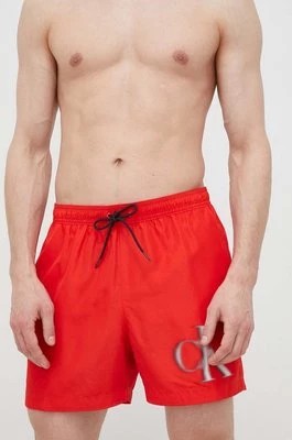 Zdjęcie produktu Calvin Klein szorty kąpielowe kolor czerwony