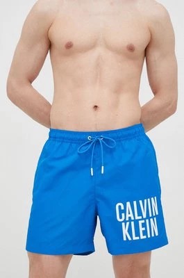 Zdjęcie produktu Calvin Klein szorty kąpielowe kolor niebieski