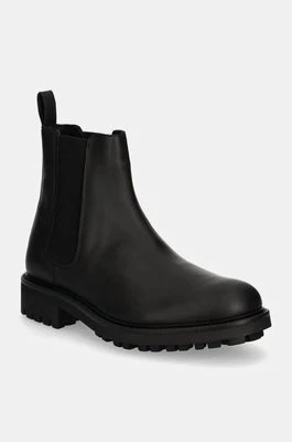 Zdjęcie produktu Calvin Klein sztyblety skórzane CHELSEA BOOT RUB męskie kolor czarny HM0HM01610