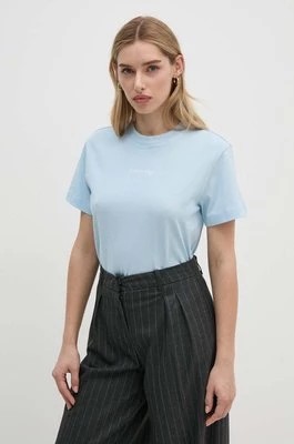 Zdjęcie produktu Calvin Klein t-shirt bawełniany damski kolor niebieski K20K207215