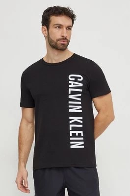 Zdjęcie produktu Calvin Klein t-shirt bawełniany męski kolor czarny z nadrukiem