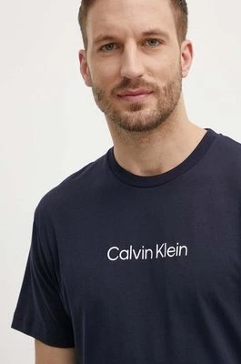 Zdjęcie produktu Calvin Klein t-shirt bawełniany męski kolor granatowy wzorzysty