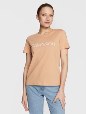 Zdjęcie produktu Calvin Klein T-Shirt Core Logo K20K202142 Beżowy Regular Fit