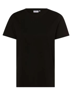 Zdjęcie produktu Calvin Klein T-shirt damski Kobiety Bawełna czarny jednolity,